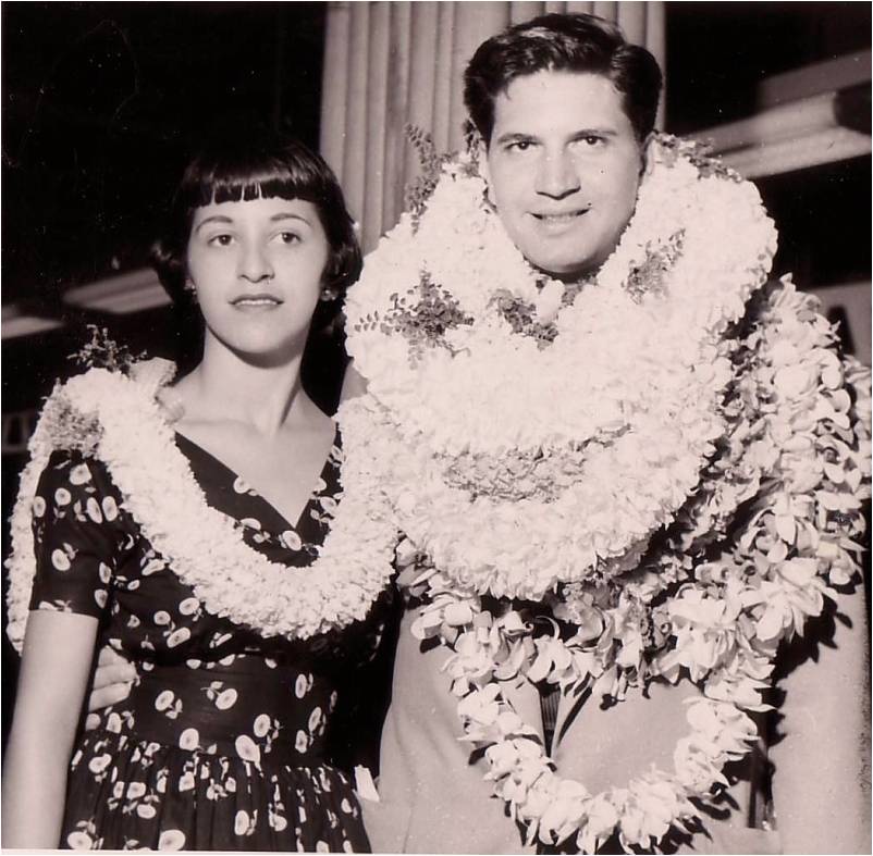 Leilani and Ed Parker at HNL
